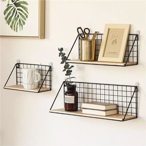 Iron wall shelf